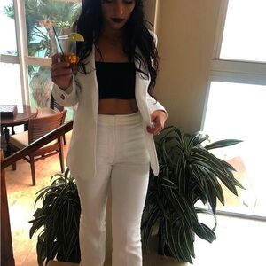 J.Crew White Linen Suit Pants